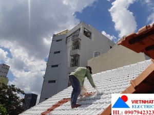 Thi công sơn chống nóng mái nhà