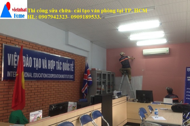 Thi công sửa chữa cải tạo văn phòng tại TP HCM 8 vietnhathome